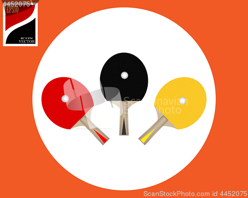 Image of rackets for tennis