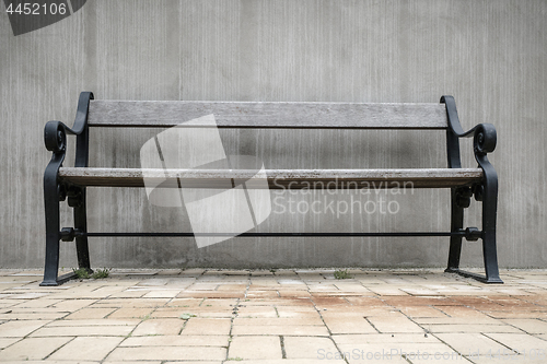 Image of Wooden bench in vintage style