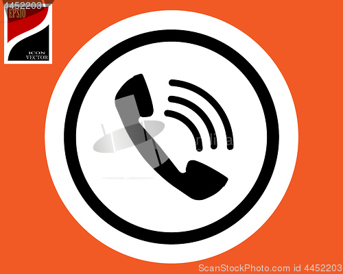 Image of silhouette of an old handset