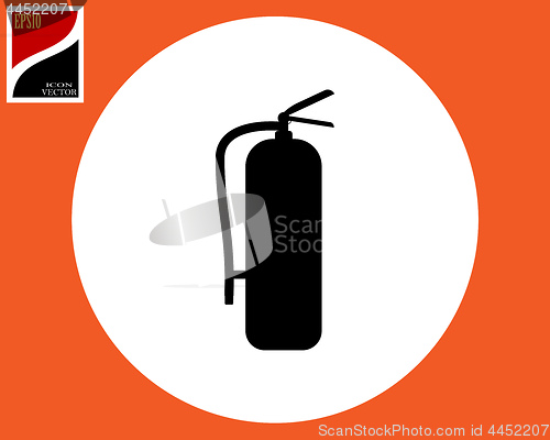 Image of silhouette of fire extinguisher