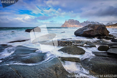 Image of Beach of fjord in Norway