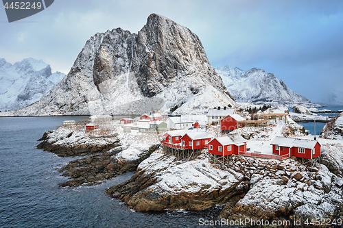 Image of Hamnoy fishing village on Lofoten Islands, Norway