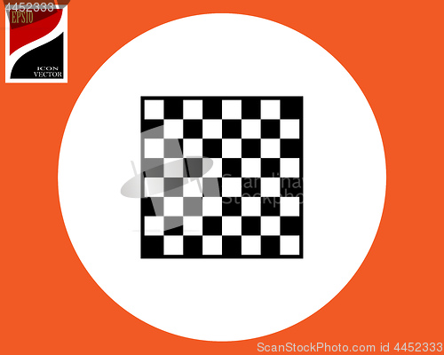 Image of Icon chessboard for a game of chess checkers