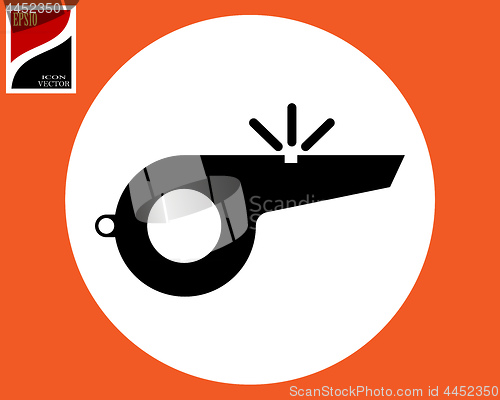 Image of sport whistle icon