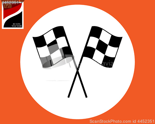 Image of sports checkered flag