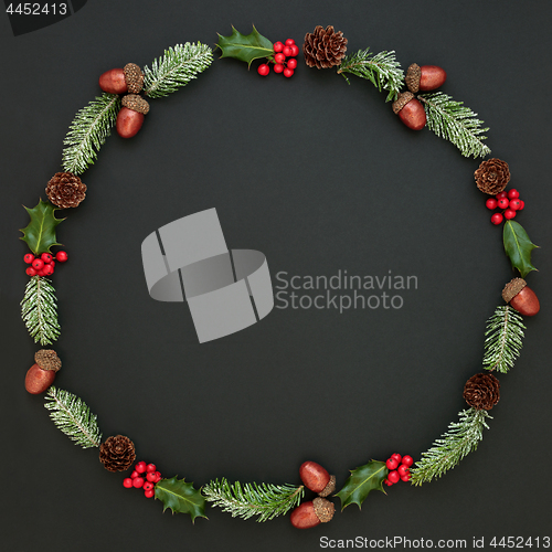 Image of Natural Winter Wreath Garland