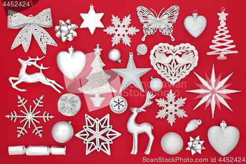 Image of Silver Christmas Decorations