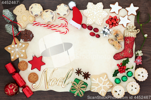 Image of Christmas and Noel Background Border