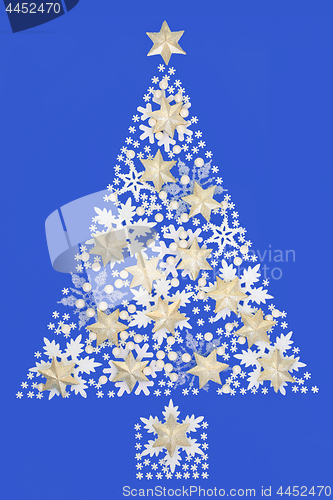 Image of Abstract Snowflake Christmas Tree 