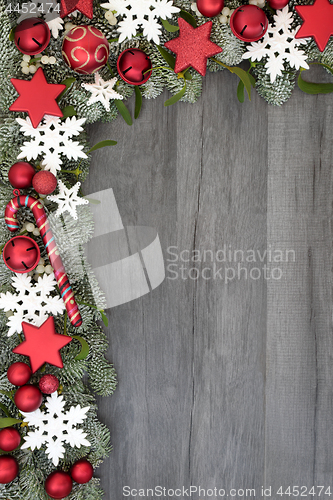 Image of Christmas Festive Background Border