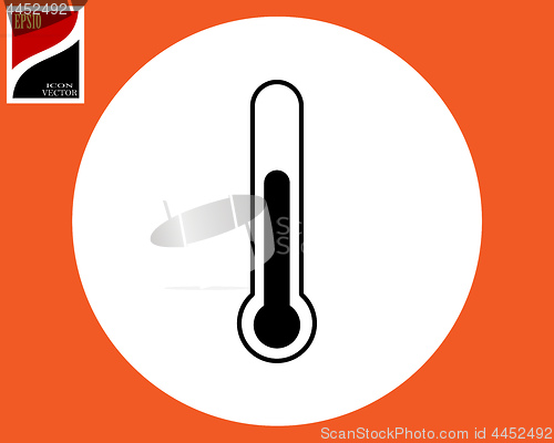 Image of thermometer temperature measurement icon