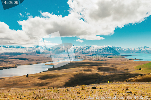 Image of View of Lake Tekapo from Mount John, NZ