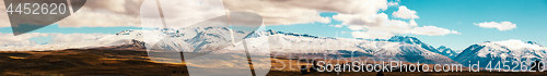 Image of New Zealand scenic mountain landscape shot at Mount Cook Nationa