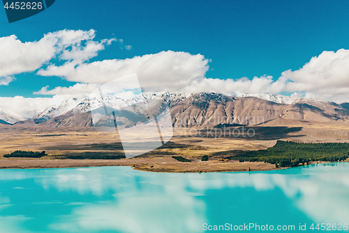 Image of View of Lake Tekapo from Mount John, NZ