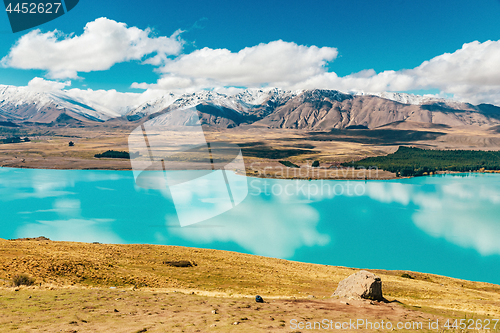 Image of View of Lake Tekapo from Mount John, NZ