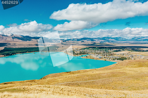 Image of View of Lake Tekapo from Mount John, NZ