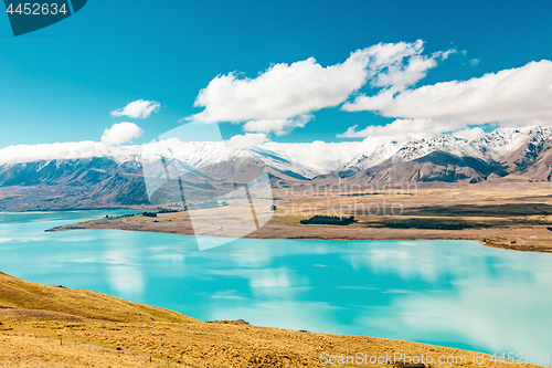 Image of View of Lake Tekapo from Mount John, NZ