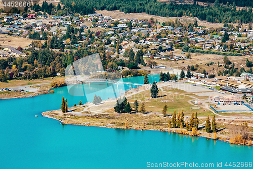 Image of View of Lake Tekapo from Mount John, NZ