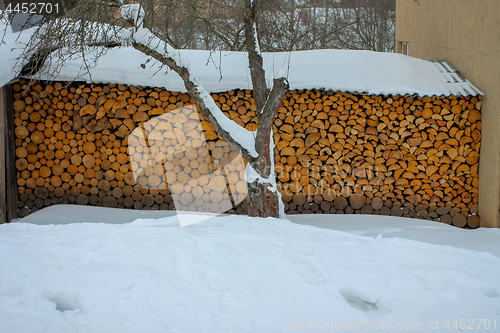 Image of Stacked firewood