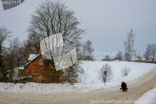 Image of Winter in town