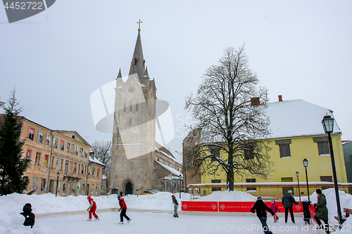 Image of Winter in town