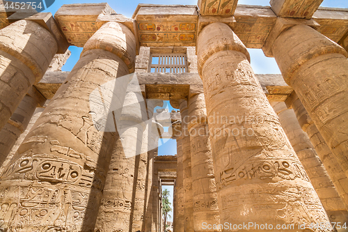 Image of Temples of Karnak, ancient Thebes in Luxor, Egypt