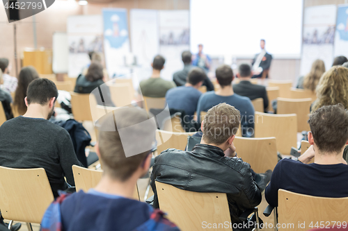 Image of Round table discussion at Business business conference event.