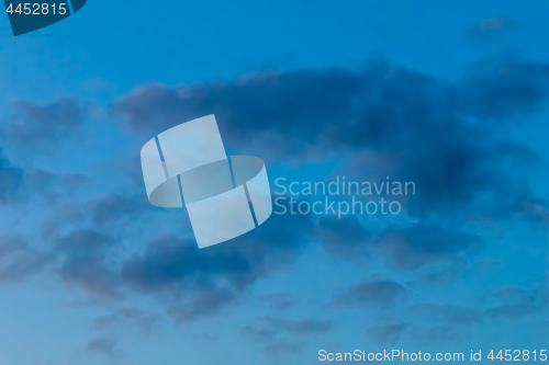 Image of Background of blue sky