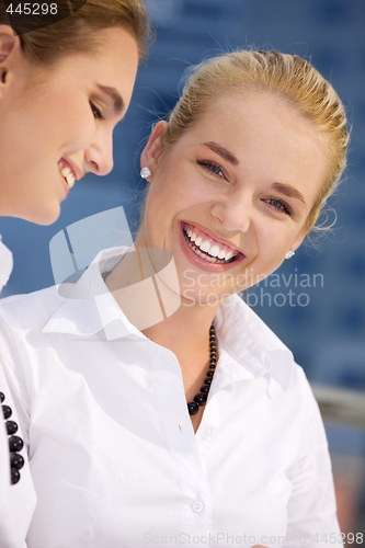 Image of happy businesswomen