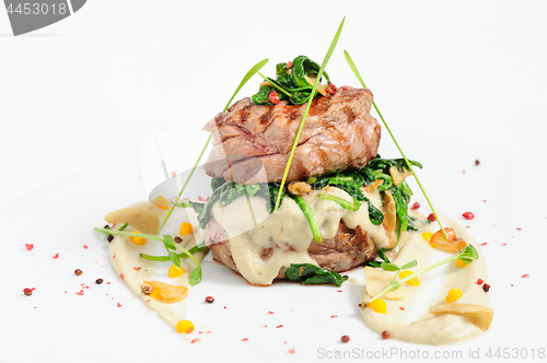 Image of Veal medallions with spinach