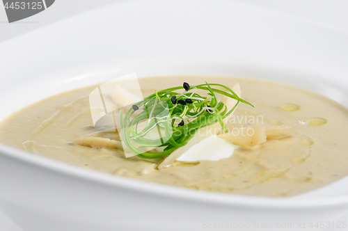Image of Eggplants cream soup with parmigiano