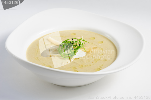 Image of Eggplants cream soup with parmigiano