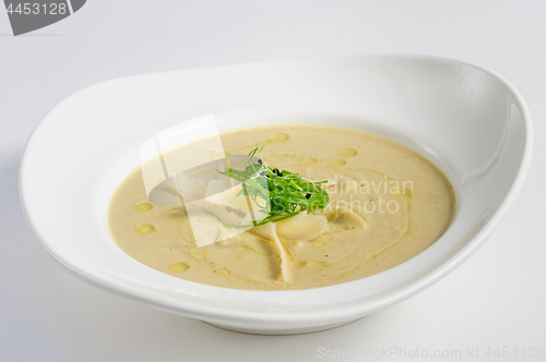 Image of Eggplants cream soup with parmigiano