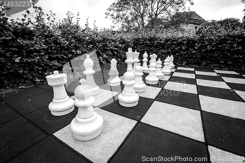 Image of Game of chess with large pieces