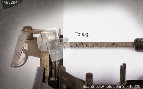 Image of Old typewriter - Iraq