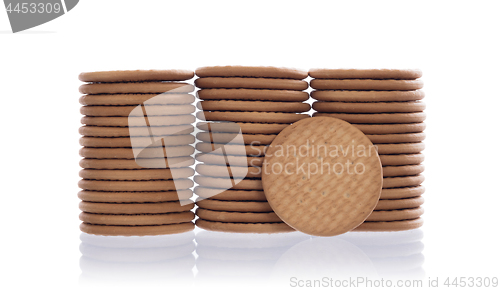 Image of Stack of cookies isolated