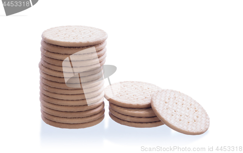 Image of Stack of cookies isolated