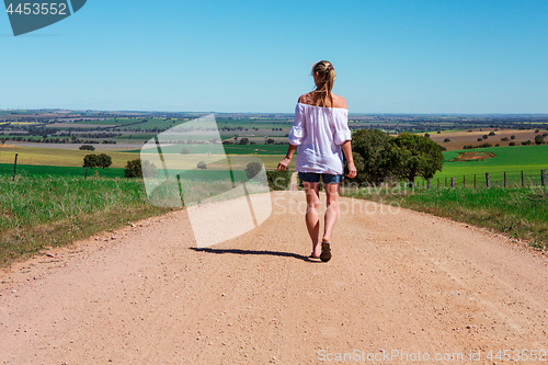 Image of Walking along country roads