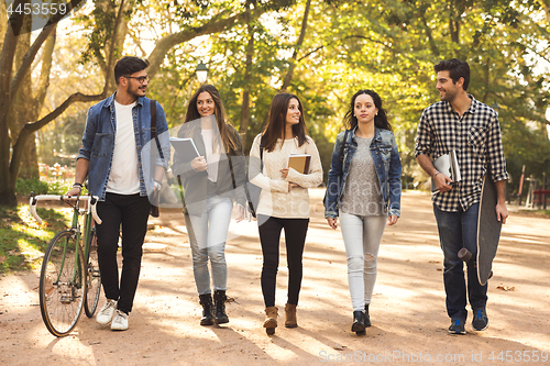 Image of Students in the park