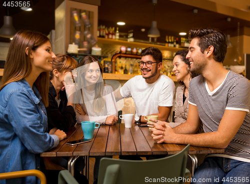 Image of Friends at the cafe 