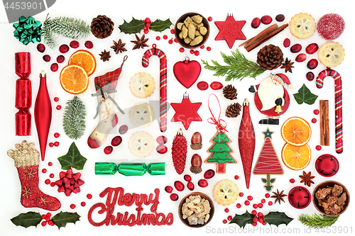 Image of Christmas Festive Background  