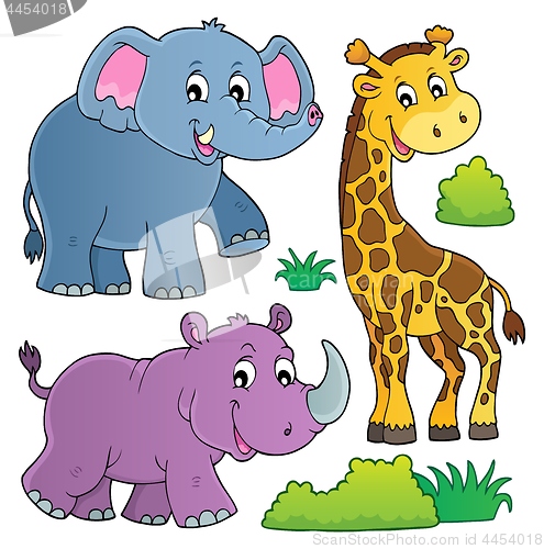 Image of African nature theme set 2