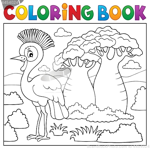 Image of Coloring book African nature topic 5