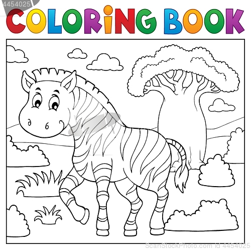 Image of Coloring book African nature topic 4