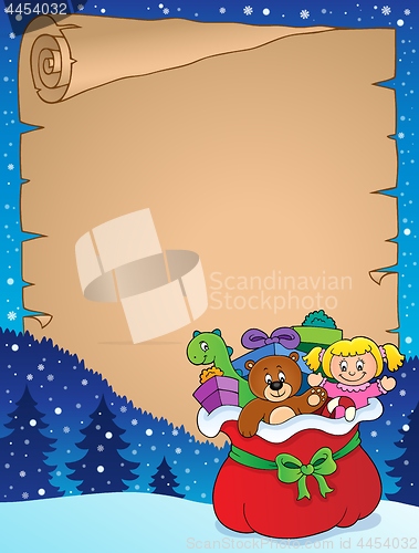 Image of Christmas bag topic parchment 1