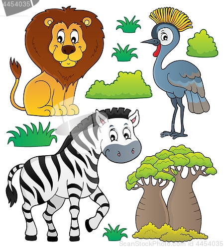 Image of African nature theme set 3