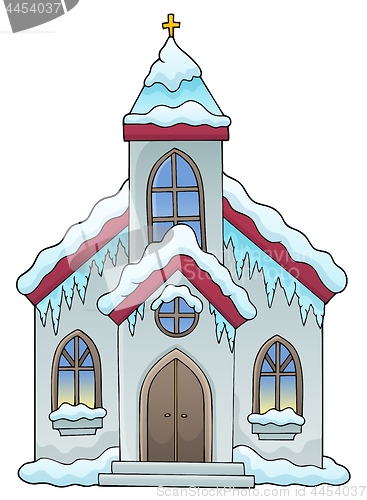 Image of Winter church building theme image 1