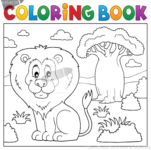 Image of Coloring book African nature topic 3