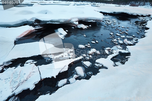 Image of Winter Ice On Water