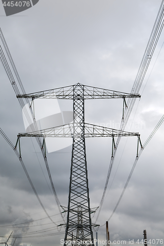 Image of Electric lines above